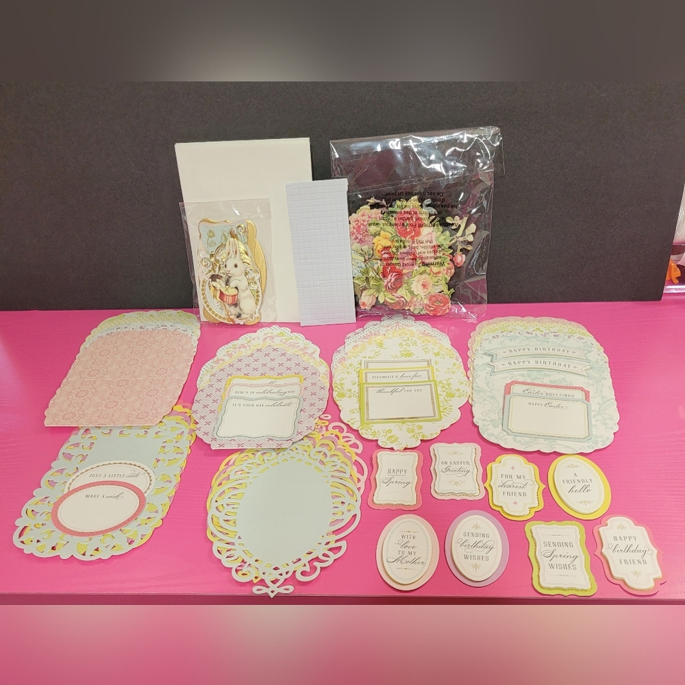 Anna Griffin Easel Card Kit.  Makes 10 Cards.  Easter Mother Birthday (0177)